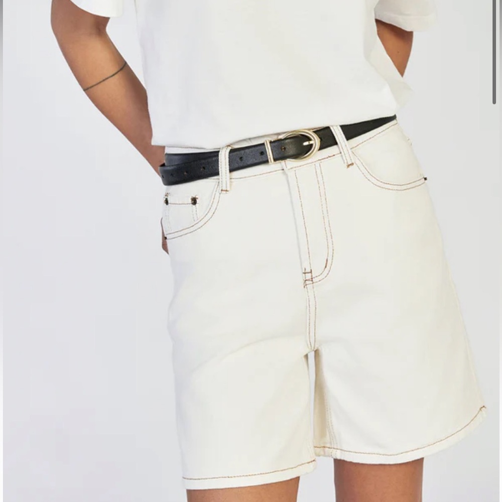 DISSH JOPLIN CREAM DENIM SHORT